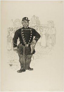 Veiligheid op straat door Théophile Alexandre Pierre Steinlen