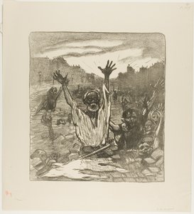 De schreeuw van de straten! door Théophile Alexandre Pierre Steinlen