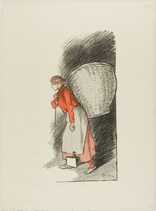 De voddenraper door Théophile Alexandre Pierre Steinlen