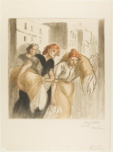 De terugkeer van de wasserij door Théophile Alexandre Pierre Steinlen
