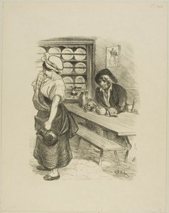 De terugkeer van de zeeman door Théophile Alexandre Pierre Steinlen