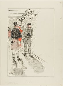 Zwerver van Parijs door Théophile Alexandre Pierre Steinlen