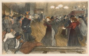 Bal van de Barrière door Théophile Alexandre Steinlen