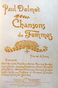 Liederen van vrouwen door Théophile Alexandre Steinlen