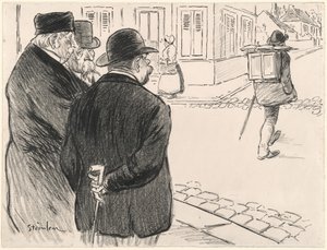 Hij Gedraagt Zich als een Schilder door Théophile Alexandre Steinlen