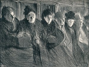 Binnenin een tram, 1896, 1898