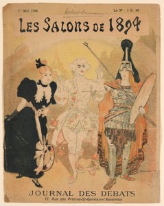 Le Salon de 1894, cover Journal des Débats door Théophile Alexandre Steinlen
