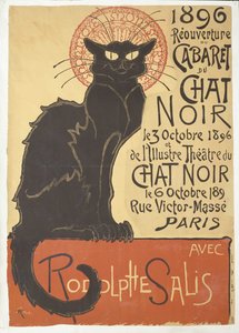 Heropening van het Cabaret du Chat Noir, 1896 door Théophile Alexandre Steinlen