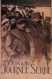 Servië Dag, 25 juni 1916, 1916 door Théophile Alexandre Steinlen