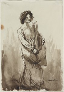 De brooddrager door Théophile Alexandre Steinlen