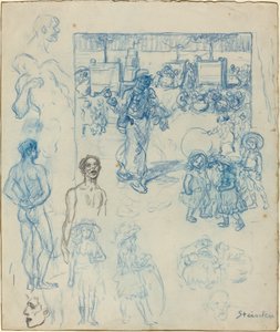 De Kokosnootverkoper door Théophile Alexandre Steinlen