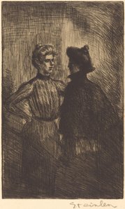 De Ontmoeting door Théophile Alexandre Steinlen