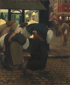 De wasvrouwen door Théophile Alexandre Steinlen