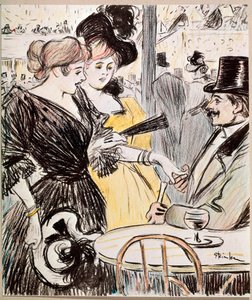 Het caféconcert door Théophile Alexandre Steinlen