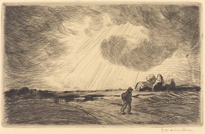 Onweer, eind 19e-begin 20e eeuw door Théophile Alexandre Steinlen