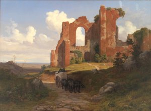 Uitzicht op de Terme di Caracalla in Rome door Thorald Læssøe