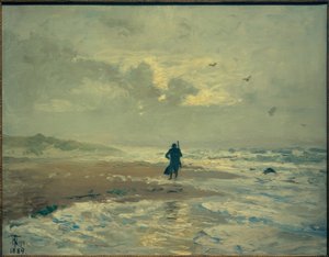 Strandzicht. Grenen bij Skagen door Thorvald Niss