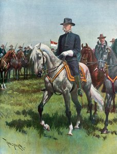Generaal-majoor Nelson A. Miles, U. S. A., bevelhebber van het leger door Thure de Thulstrup