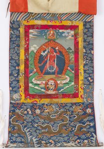 Dakini, 19e-eeuwse schildering, 19e en 18e-eeuwse textielranden door Tibetan School