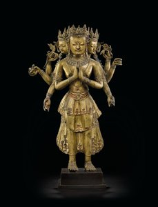Ekadashalokeshvara standbeeld