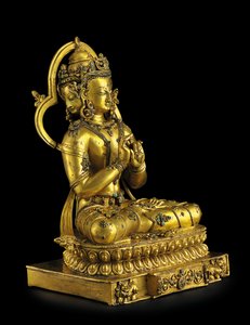 Beeld van Vairochana, Densatil (verguld brons)