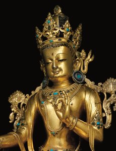 Keizerlijk figuur van Avalokiteshvara door Tibetan School
