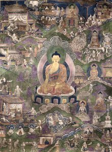 Thangka van de Boeddha