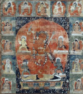Tibetaanse cultuur: Samvara Mandala (detail) door Tibetan School