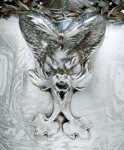 Detail van een zeilwedstrijd trofee