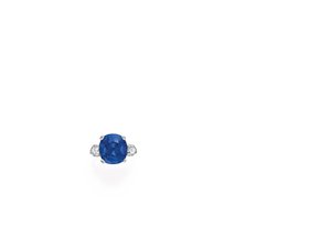 Ring (saffier, diamanten & platina)
