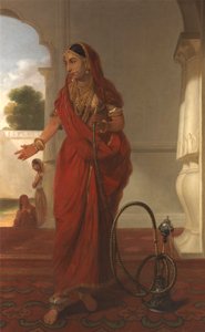 Een Vrouw van het Hof in Faizabad, India