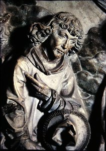 Graf van Hendrik II (973-1024) en zijn vrouw Kunigunde (detail) door Tilman Riemenschneider