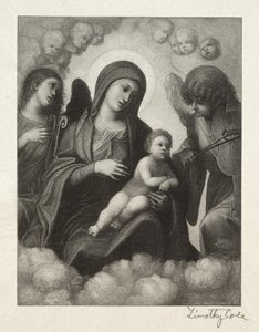 Oude Italiaanse Meesters: Madonna en Kind in Glorie, 1891 door Timothy Cole