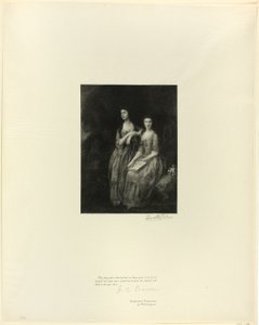De Zusters: Mrs. Sheridan en Mrs. Tickell, uit Oude Engelse Meesters door Timothy Cole