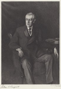 Woodrow Wilson door Timothy Cole after John Singer Sargent