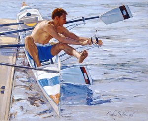 Het hek repareren, Henley door Timothy Easton