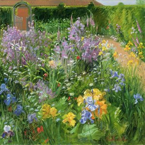 Damastbloem, vingerhoedskruid en irissen, 2000