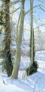 Drie bomen in de winter