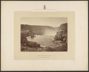 Snake River Cañon, Idaho, Uitzicht van boven Shoshone watervallen