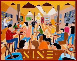 De nummer negen chocoladereep, 2009 door Timothy Nathan Joel