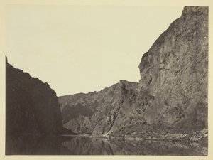 Black Cañon, Colorado-rivier, onderaanzicht vanuit Big Horn Camp door Timothy O