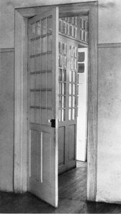 Open deuren, Mexico-Stad, c.1925 door Tina Modotti