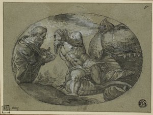 Jona Uitgespuwd door de Walvis door Tintoretto