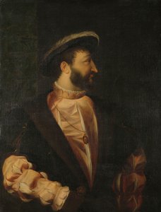 Francis I (1494-1547), koning van Frankrijk door Titiaan (copy after)