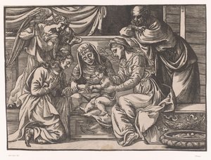 Mystieke huwelijk van de heilige Catharina door Titiaan