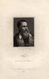Portret van Titian, gegraveerd door John T. Wedgwood door Titian (c.1488 1576) (after)