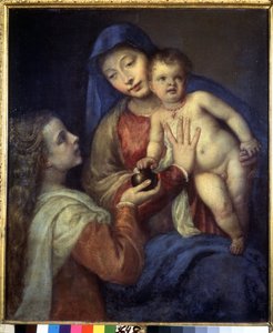 Madonna en kind met Maria Magdalena