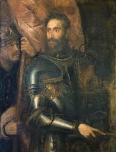 Portret van Pier Luigi Farnese door Titian (c.1488 1576)