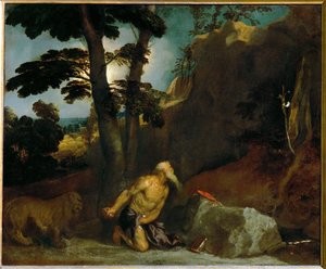 Heilige Hiëronymus, schilderij waarschijnlijk besteld door Isabella d