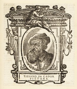 Portret van Titiaan, Italiaanse schilder tijdens de Renaissance, geboren in Pieve di Cadore, circa 1488-1576 door Titian (c.1488 1576) (after)